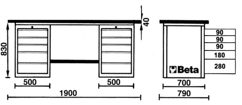 Banco da lavoro MasterCargo Beta C57SD