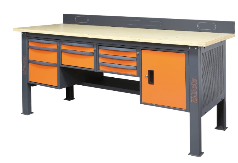 Bordo anticaduta per banchi componibili C58BC da 2,1 m Beta C58BAC 2,1