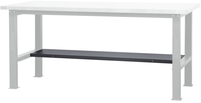 Banco da lavoro semplice con piano in legno, lunghezza 2,1 m Beta C58BC-W2,1
