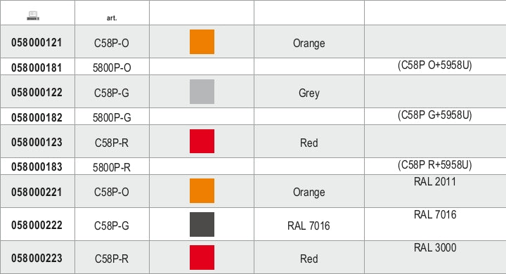 Parete portautensili Beta C58P