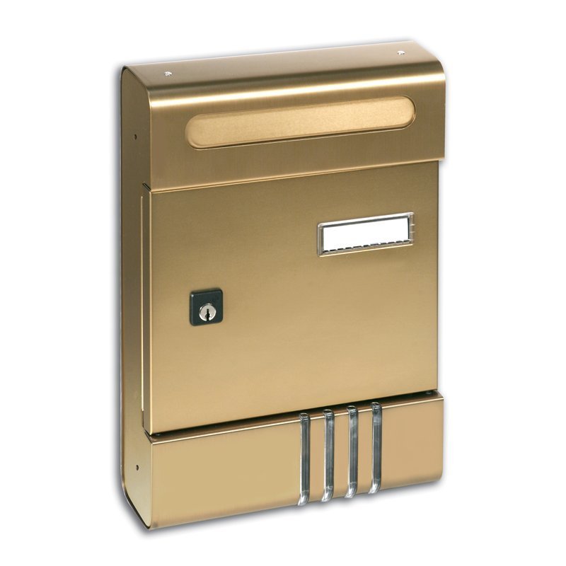 Cassetta postale Alubox ESSE SE in alluminio bronzato
