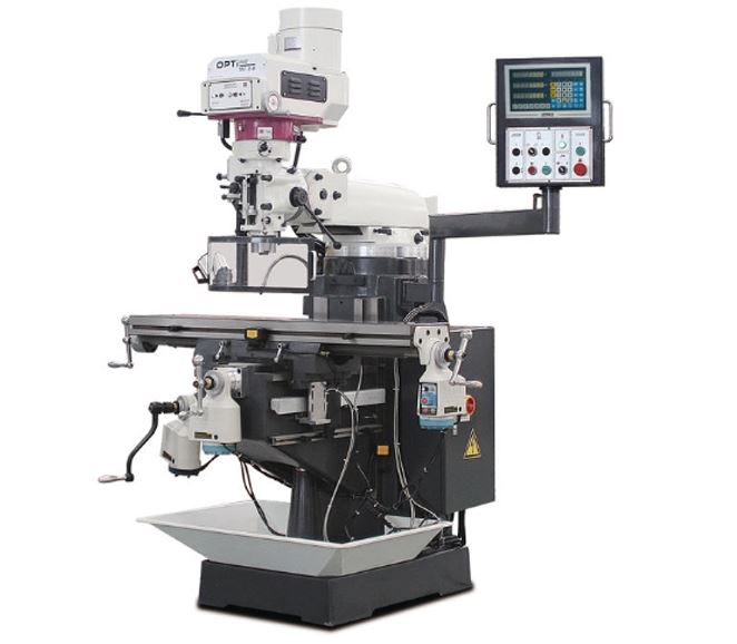 Trapano fresatrice multifunzione Optimum MF 2-B variazione meccanica velocità