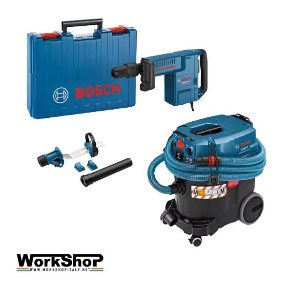 Demolitore Bosch GSH 11 E   + Aspiratore GAS 35 M AFC + GDE max PROFESSIONAL