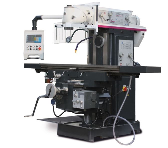 Fresatrice universale Optimum MT 200 visualizzatore di quote su 3 assi