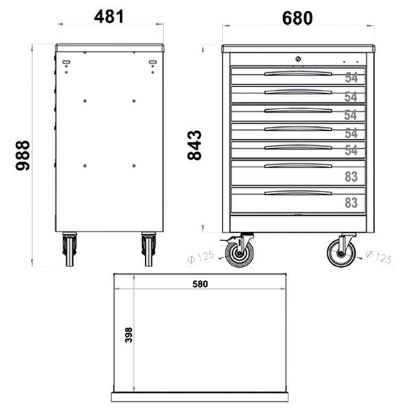 Carrello Porta Utensili Fasano Tools FG 102V/7A