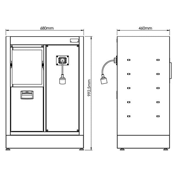Modulo portacarta corrente Arredo Officina Fasano Tools FG 116V/68F