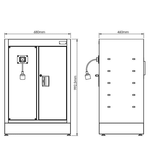 Modulo antina corrente Arredo Officina Fasano Tools FG 116V/68G