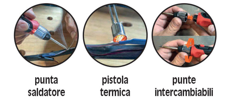 MINI SALDATORE A BATTERIA RICARICABILE, 30 W	FM200