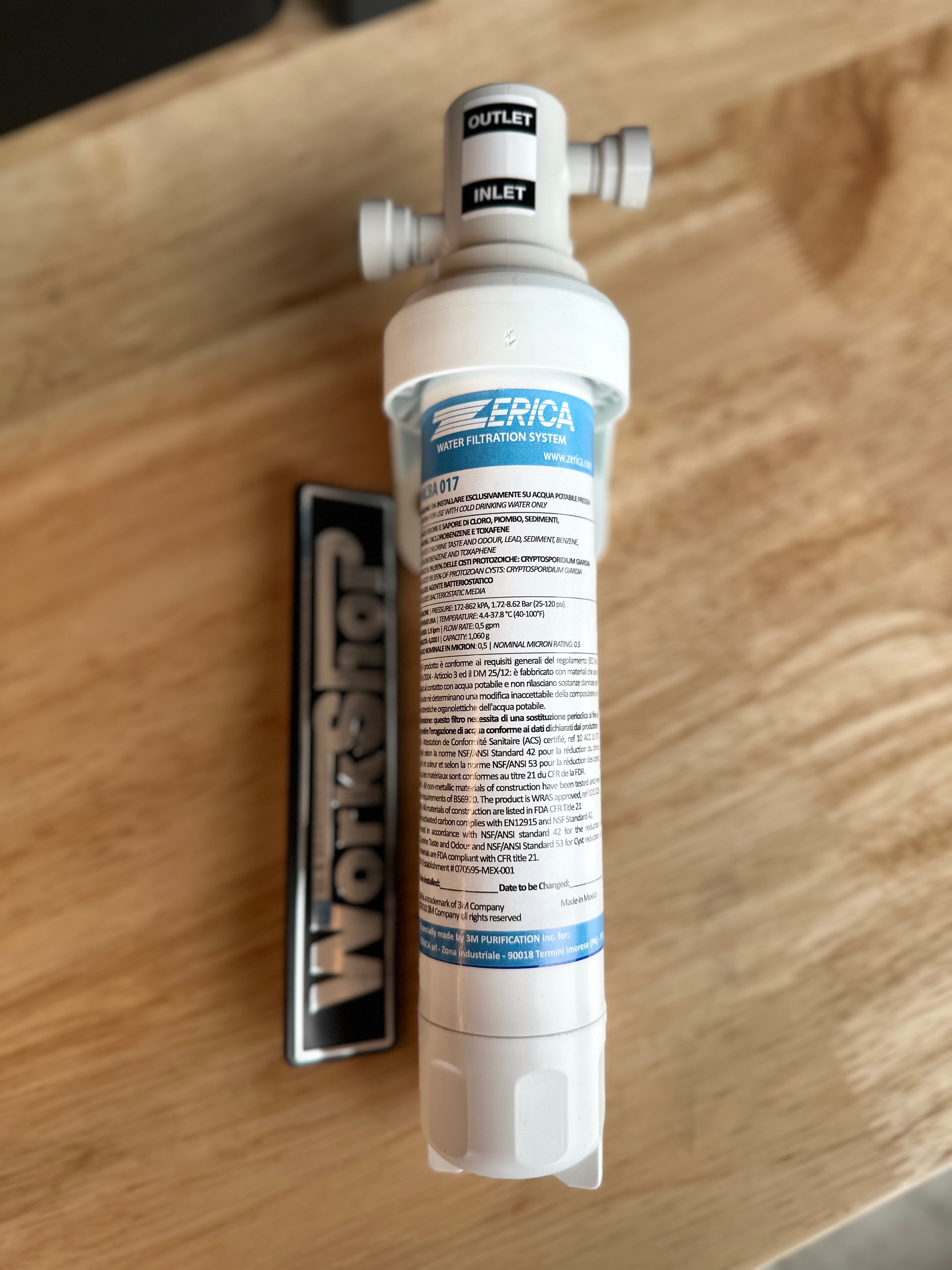 Kit di filtrazione 3M 1/4" per Futura, Supra, Omnia, You ZERICA SIMPLY ONE 017 04: