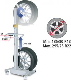 SOLLEVATORE RUOTE Ravaglioli GR80WS - 80 kg - WIRELESS
