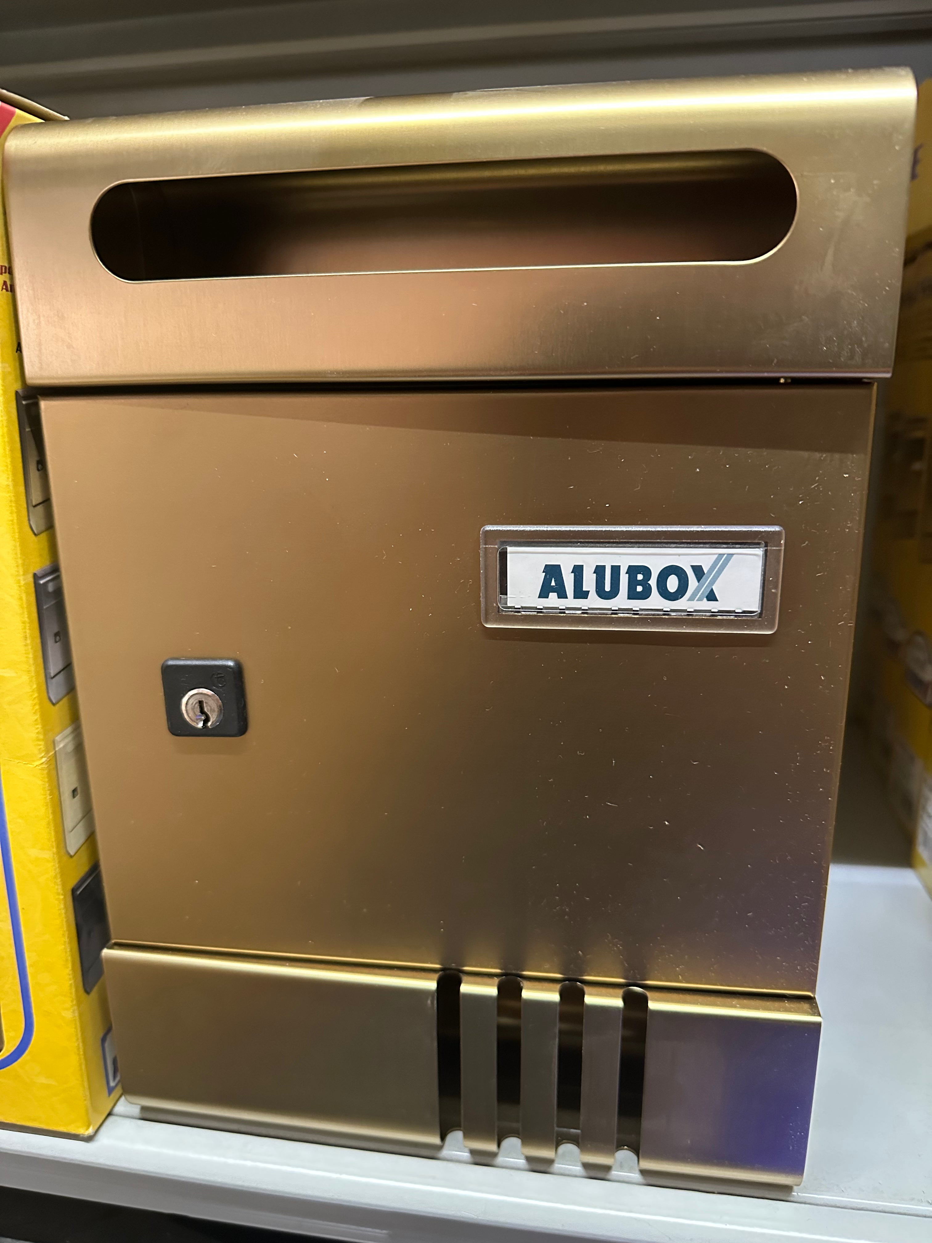 Cassetta postale Alubox ESSE SI in alluminio bronzato