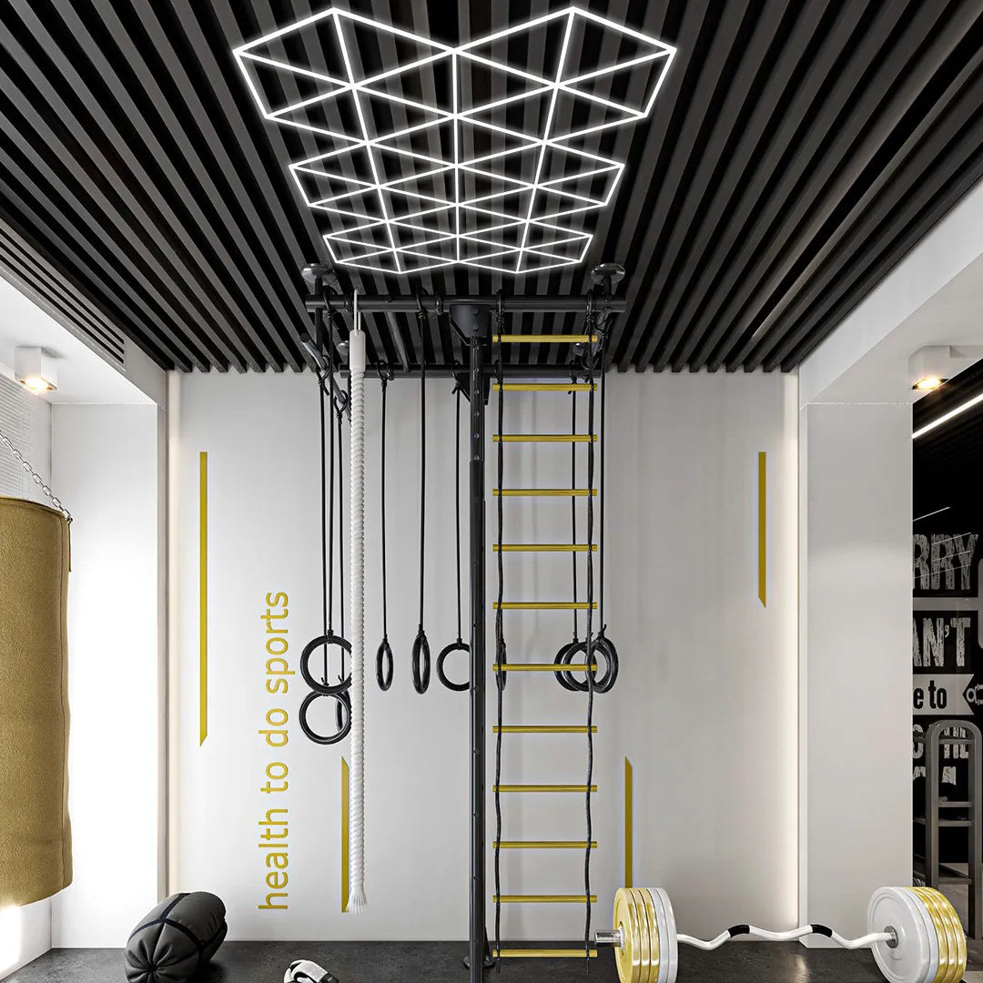 Luce led a soffitto 40 elementi 4,8mt x 2,8mt