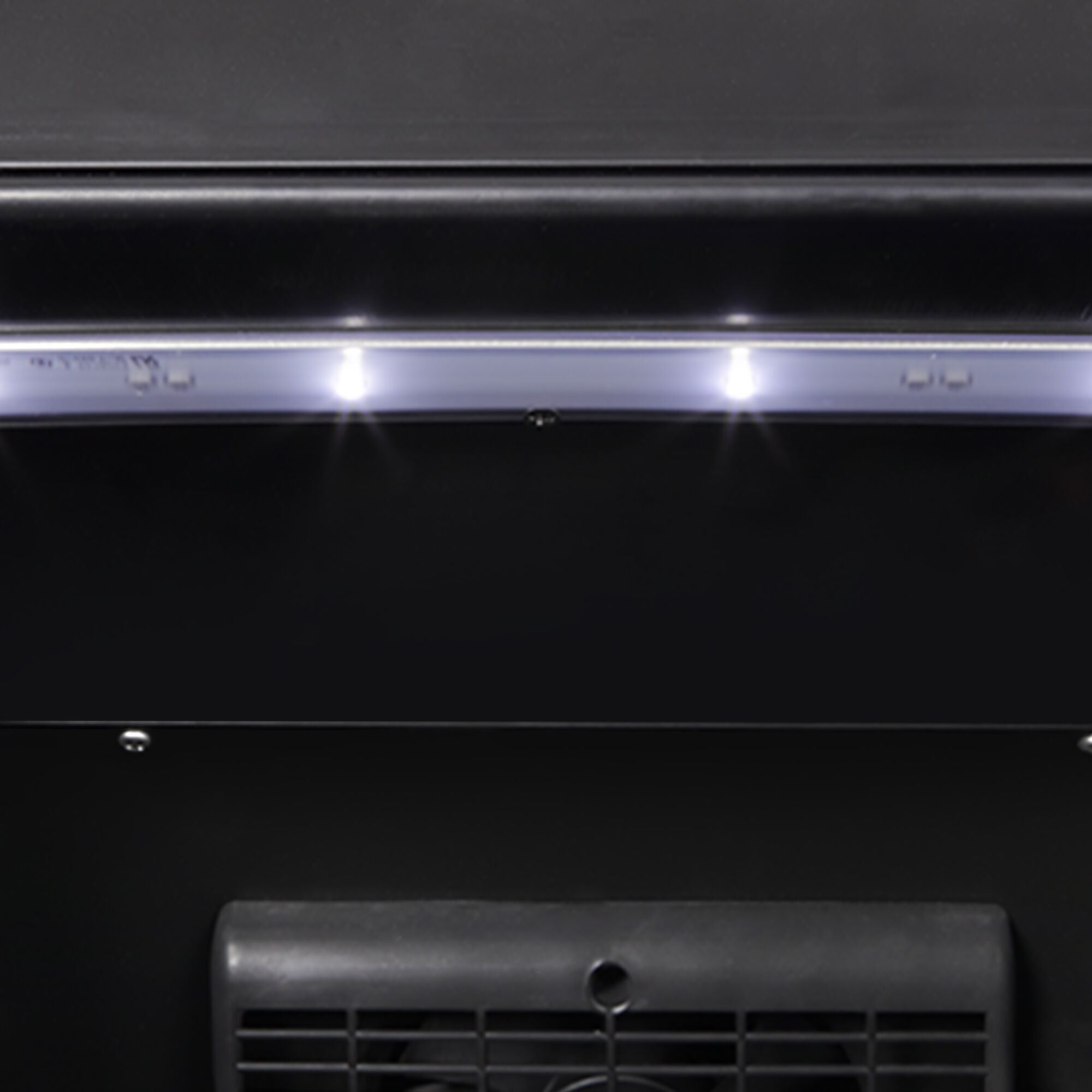 Frigorifero con porta in vetro 220 litri Full Black officina