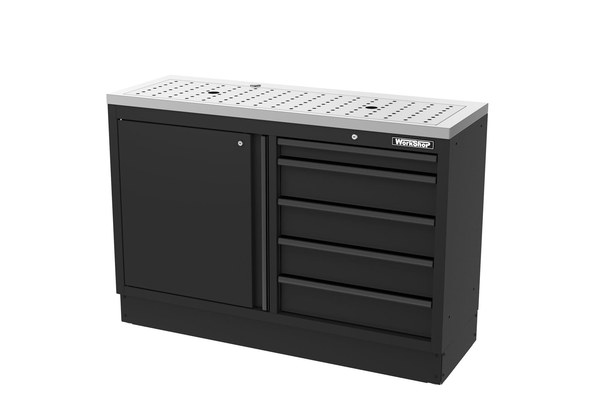 Mobile Officina Workshopitaly MPS multi funzione, lavello largo, piano di appoggio INOX