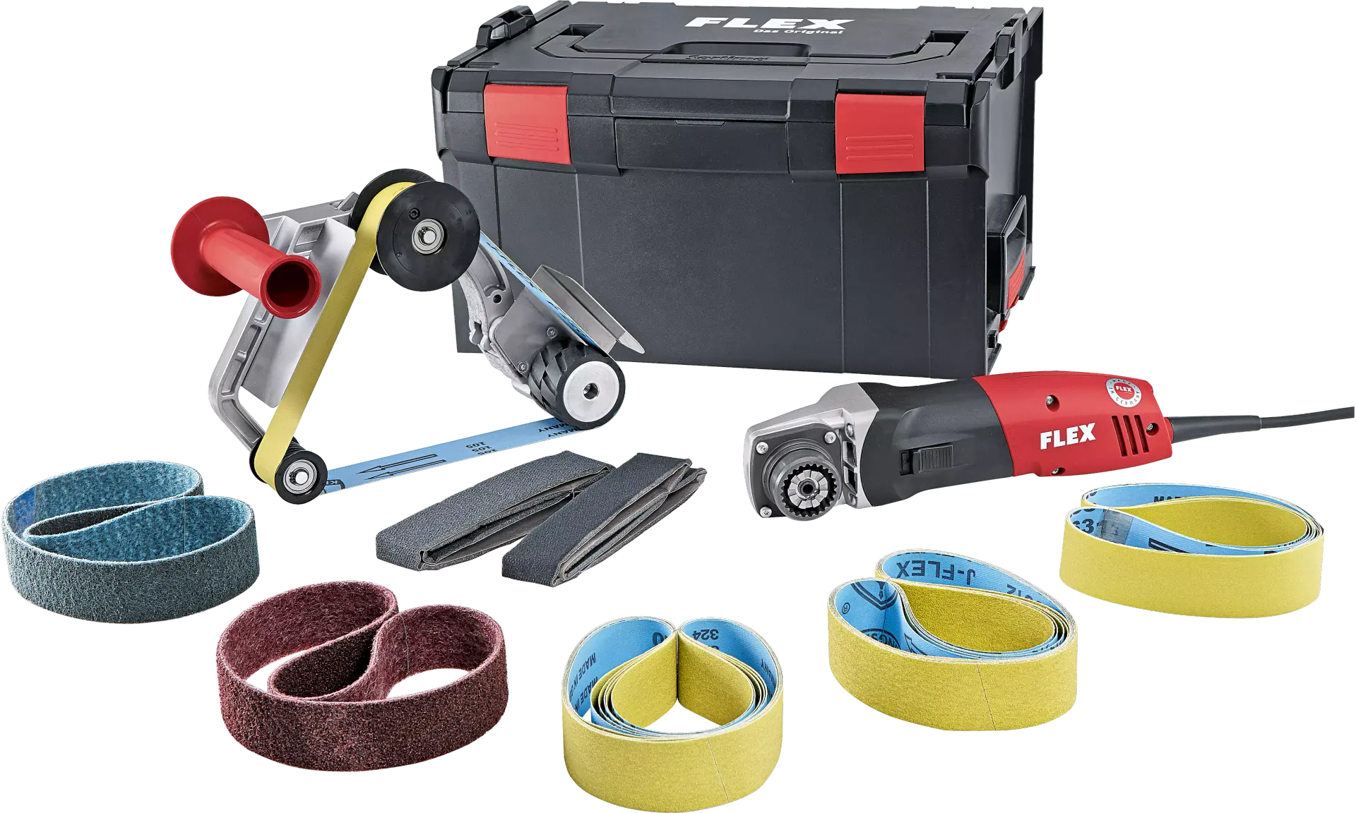 Levigatrice a nastro per tubi TRINOXFLEX in kit FLEX BRE 14-3 125 Set