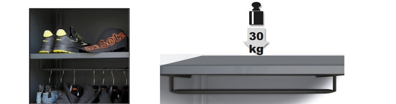 Ripiano interno per armadio RSC50 2.0 A1 con barra appendiabiti Beta RSC50 2.0 A1/RB59