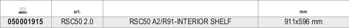 Ripiano interno per armadio RSC50 2.0 A2 Beta RSC50 2.0 A2/R91
