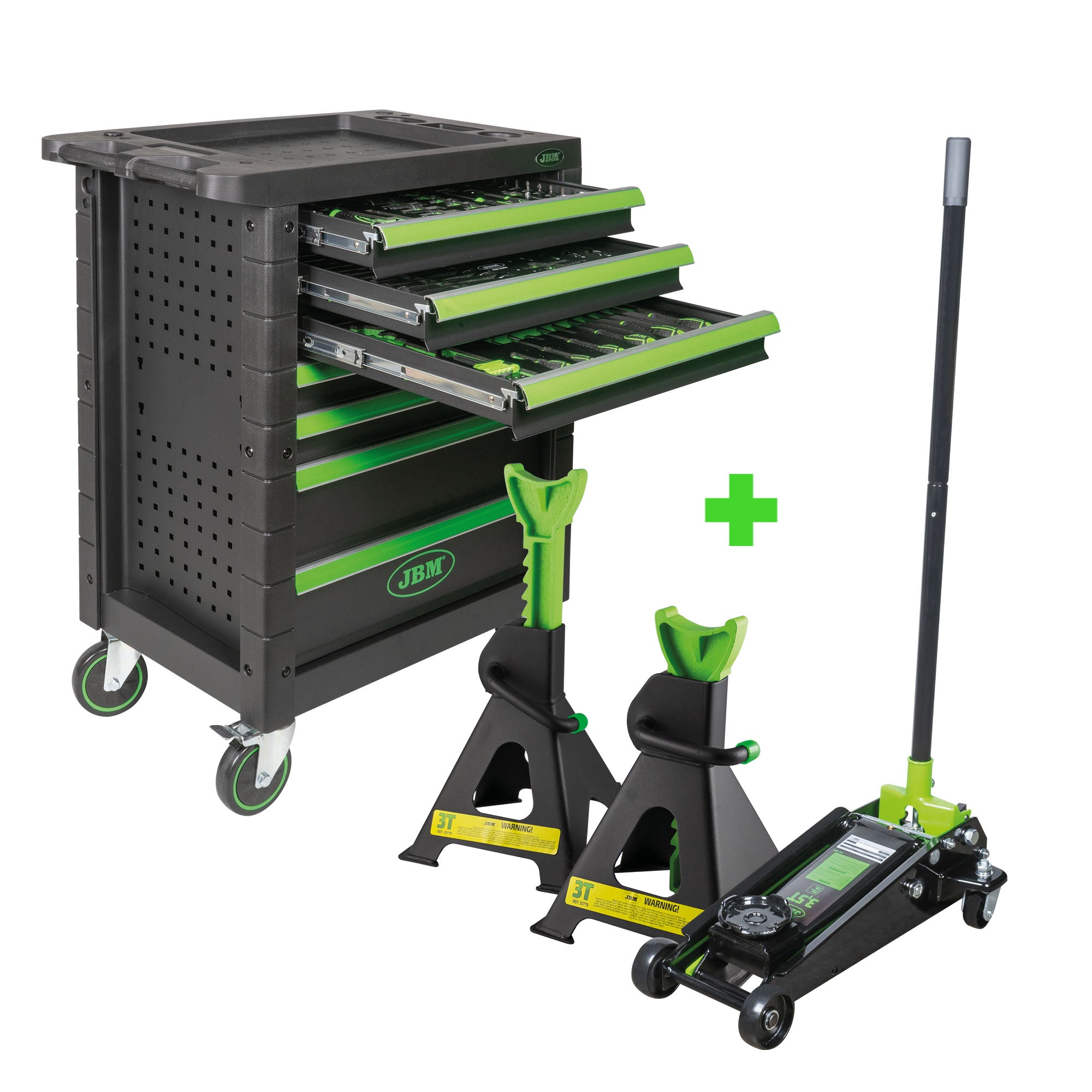 PROMO 53904 CARRELLO A 7 CASSETTI + 53779 + 50818 JBM SERIES532