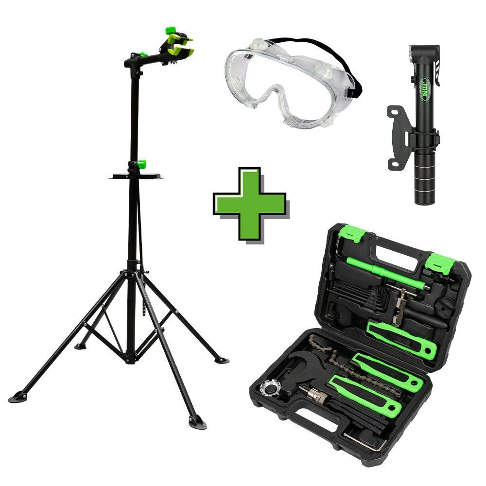 CAVALLETTO RIPARAZIONE BICI + 54170 + 53785 + 54073 JBM