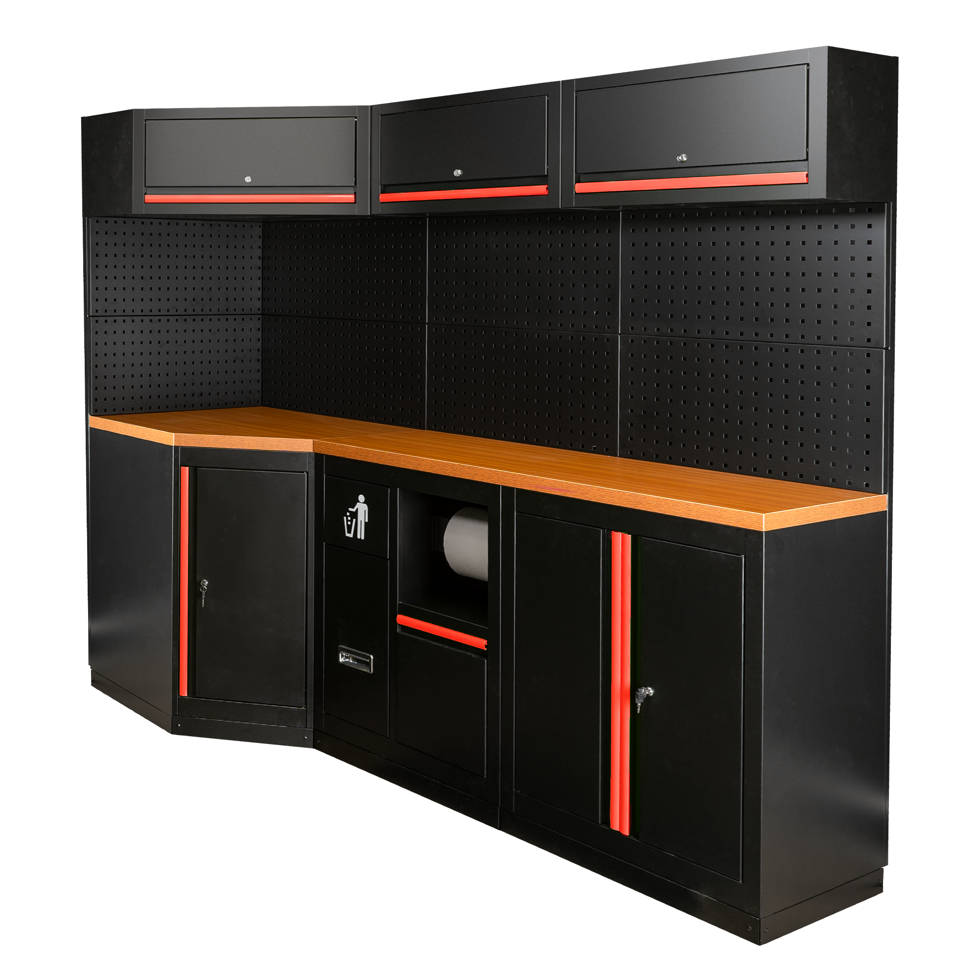 SET DI MOBILI MODULARI (22PCS) - ROSSO SERIE518R JBM