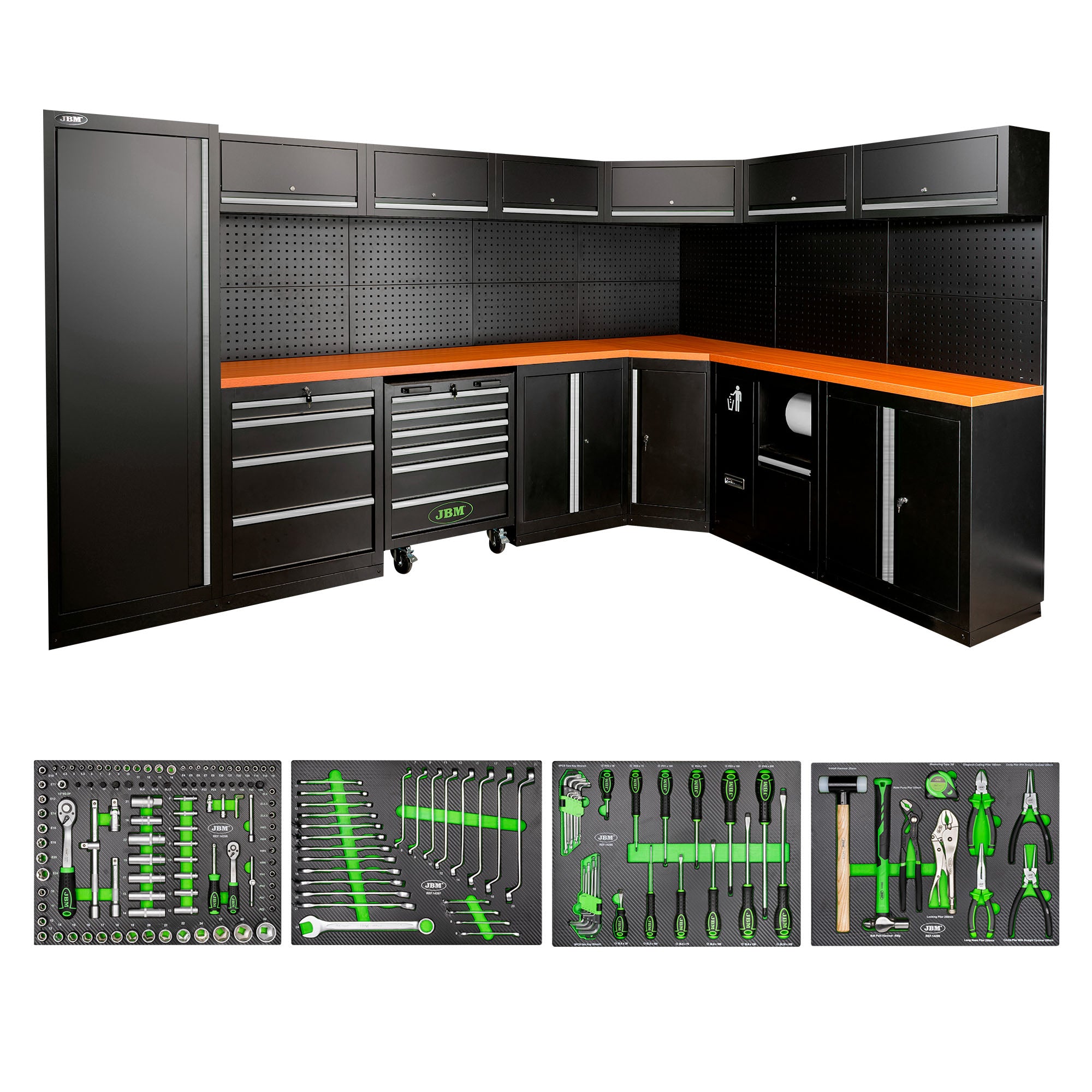 SET DI MOBILI MODULARI (43 PEZZI) - ARGENTO SERIE565S JBM