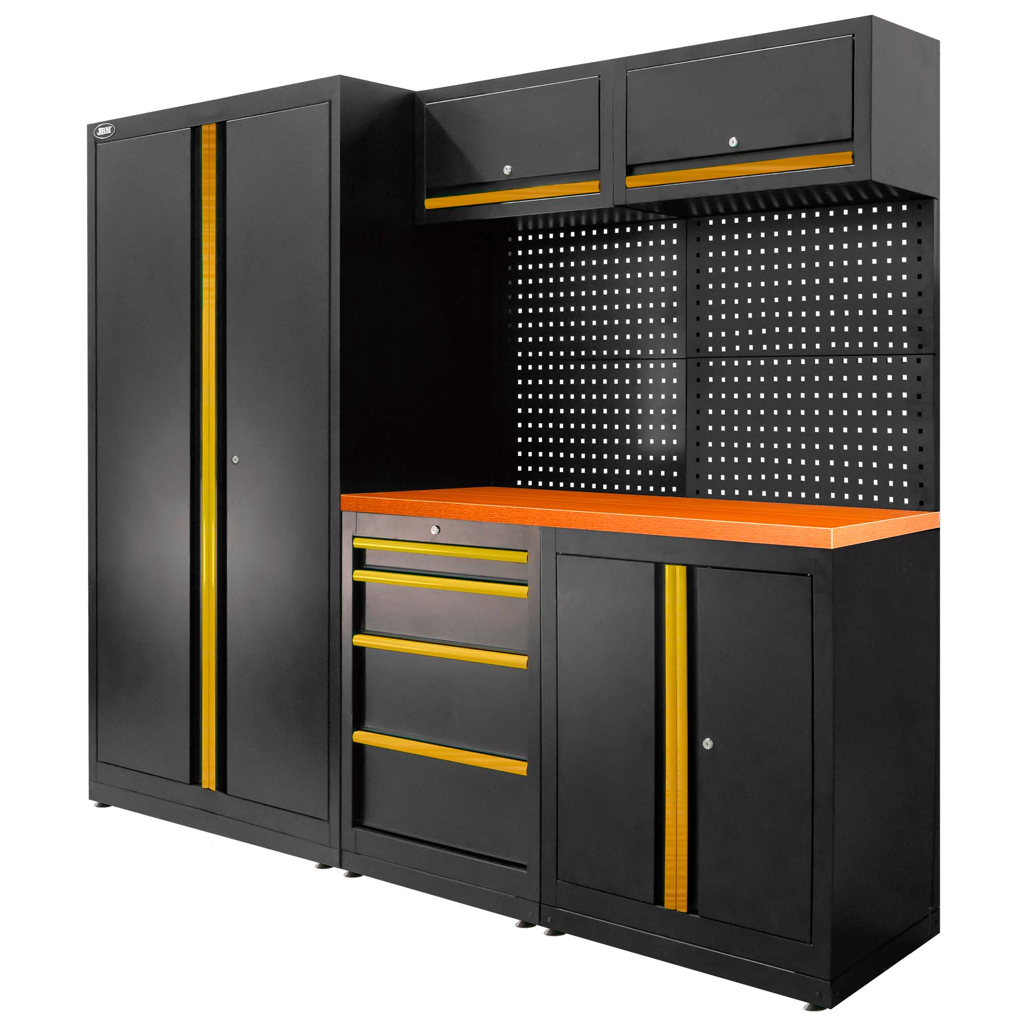 SET DI MOBILI MODULARI (13 PZ) - SET CON ARMADIO A DUE ANTE (REF.18105) - DORATO SERIE579G JBM