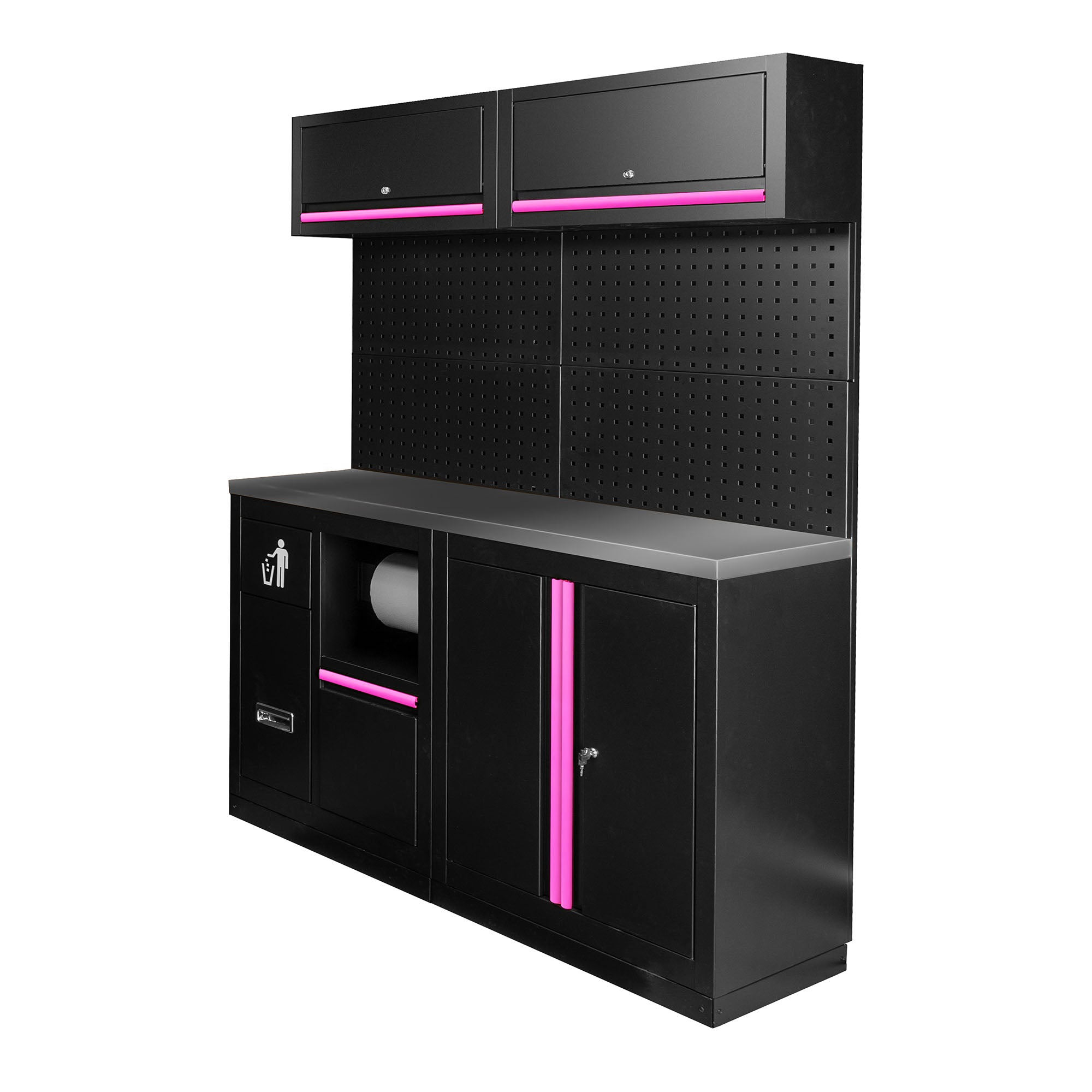 SET DI MOBILI MODULARI (12 PEZZI) - ROSA SERIE590P JBM