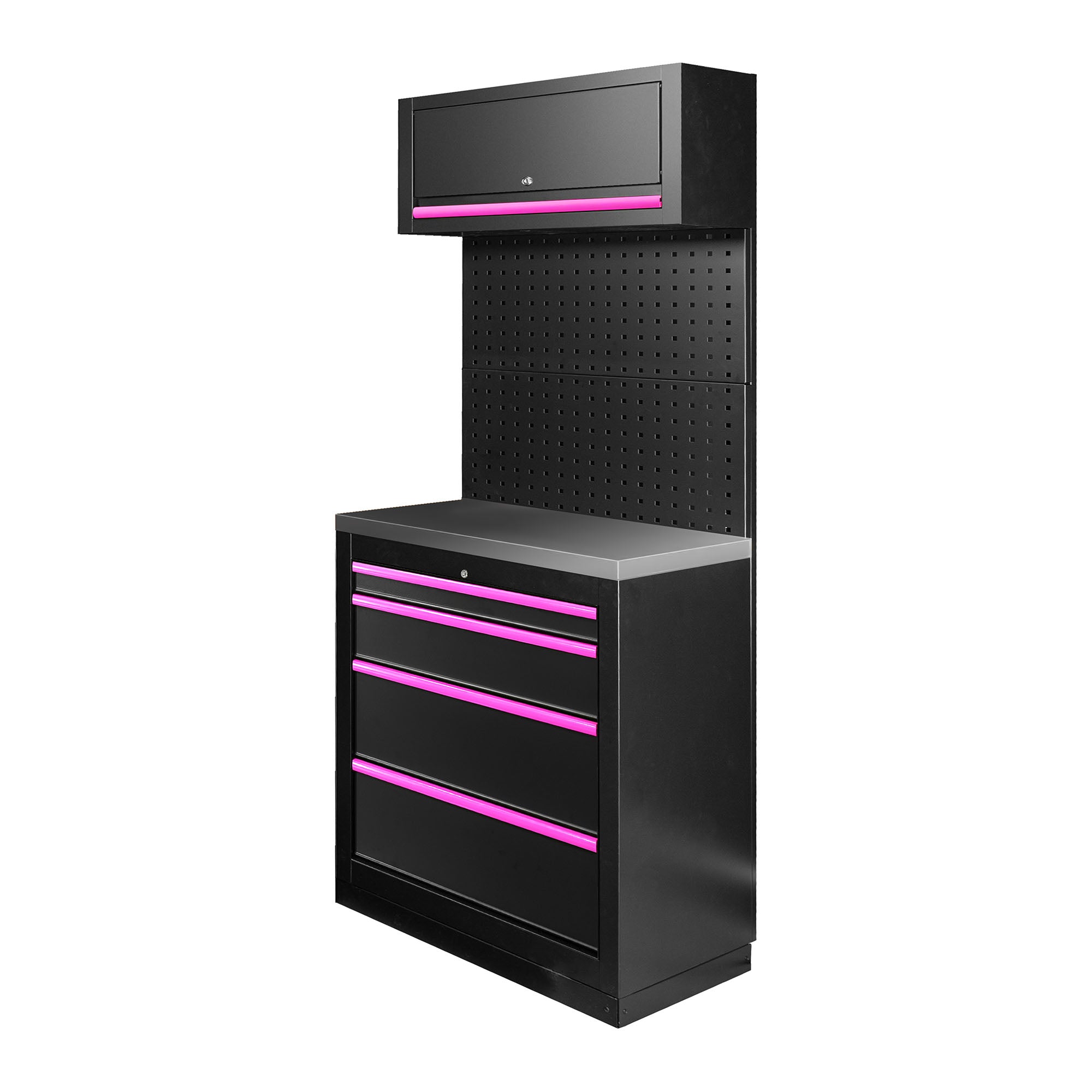 SET DI MOBILI MODULARI (7 PEZZI) - ROSA SERIE593P JBM