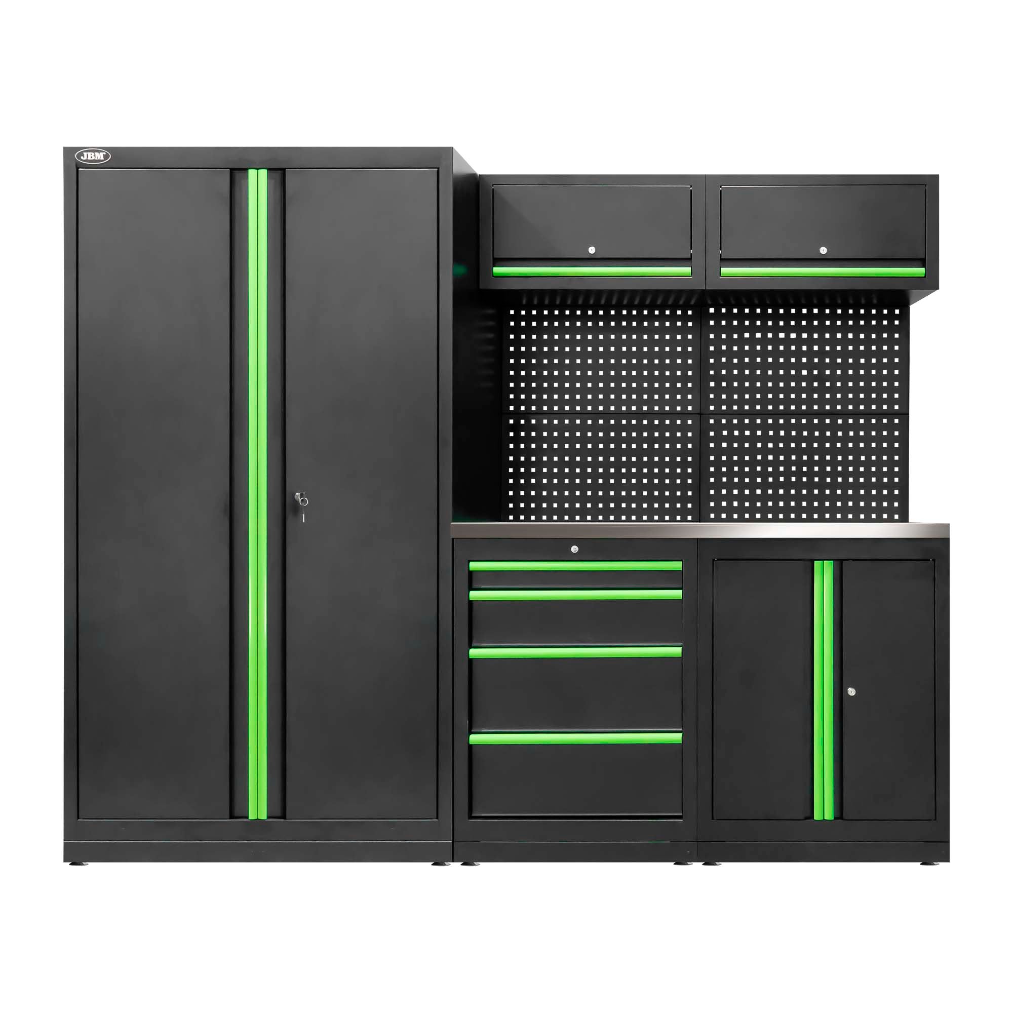 SET DI MOBILI MODULARI (13 PEZZI) - SET CON ARMADIO A DUE ANTE (REF. 18105) SERIE595 JBM