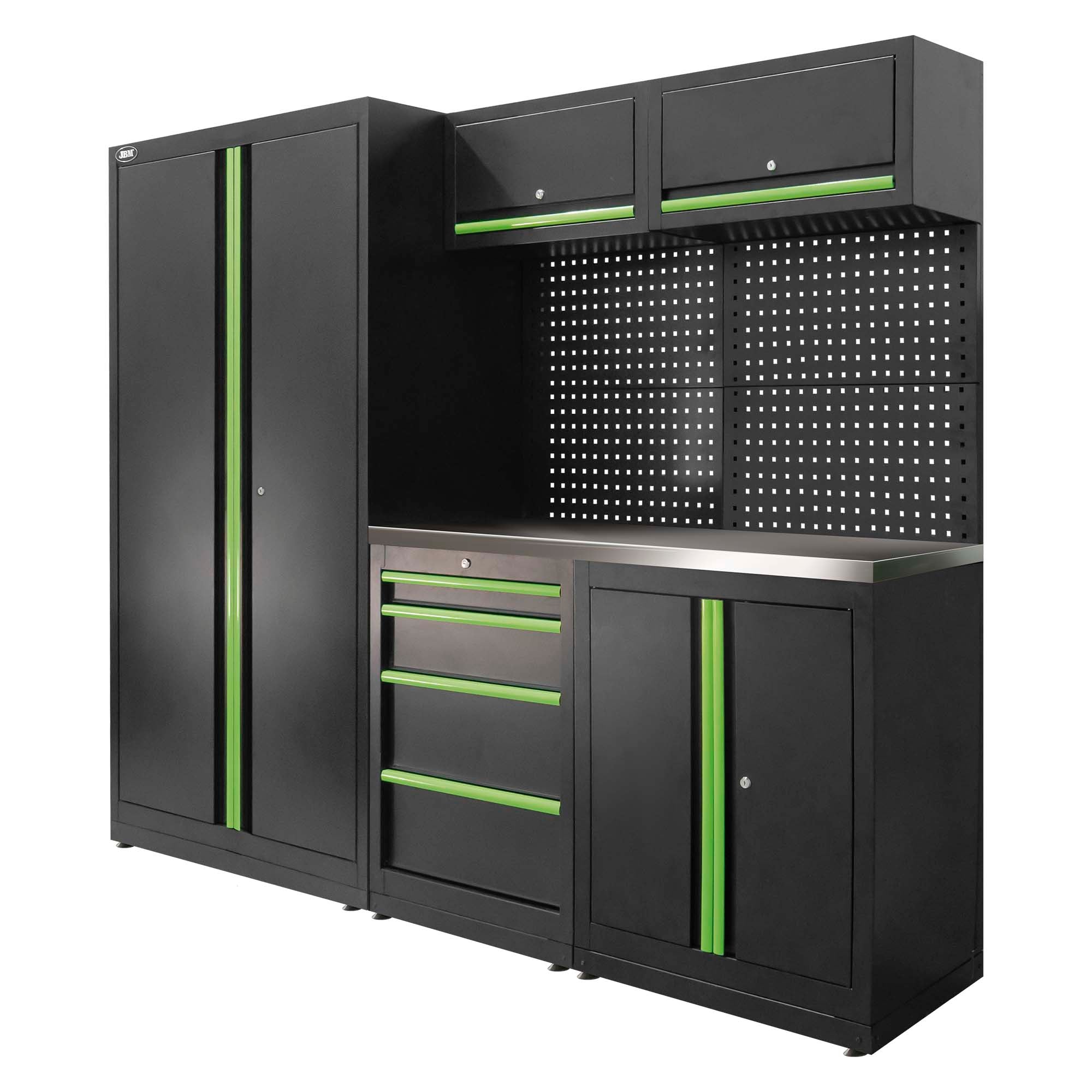 SET DI MOBILI MODULARI (13 PEZZI) - SET CON ARMADIO A DUE ANTE (REF. 18105) SERIE595 JBM