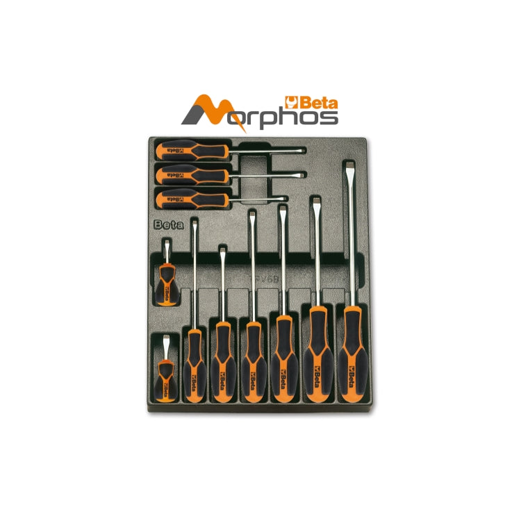 Termoformato rigido in ABS giraviti Morphos per viti lama piatta Beta T167MH