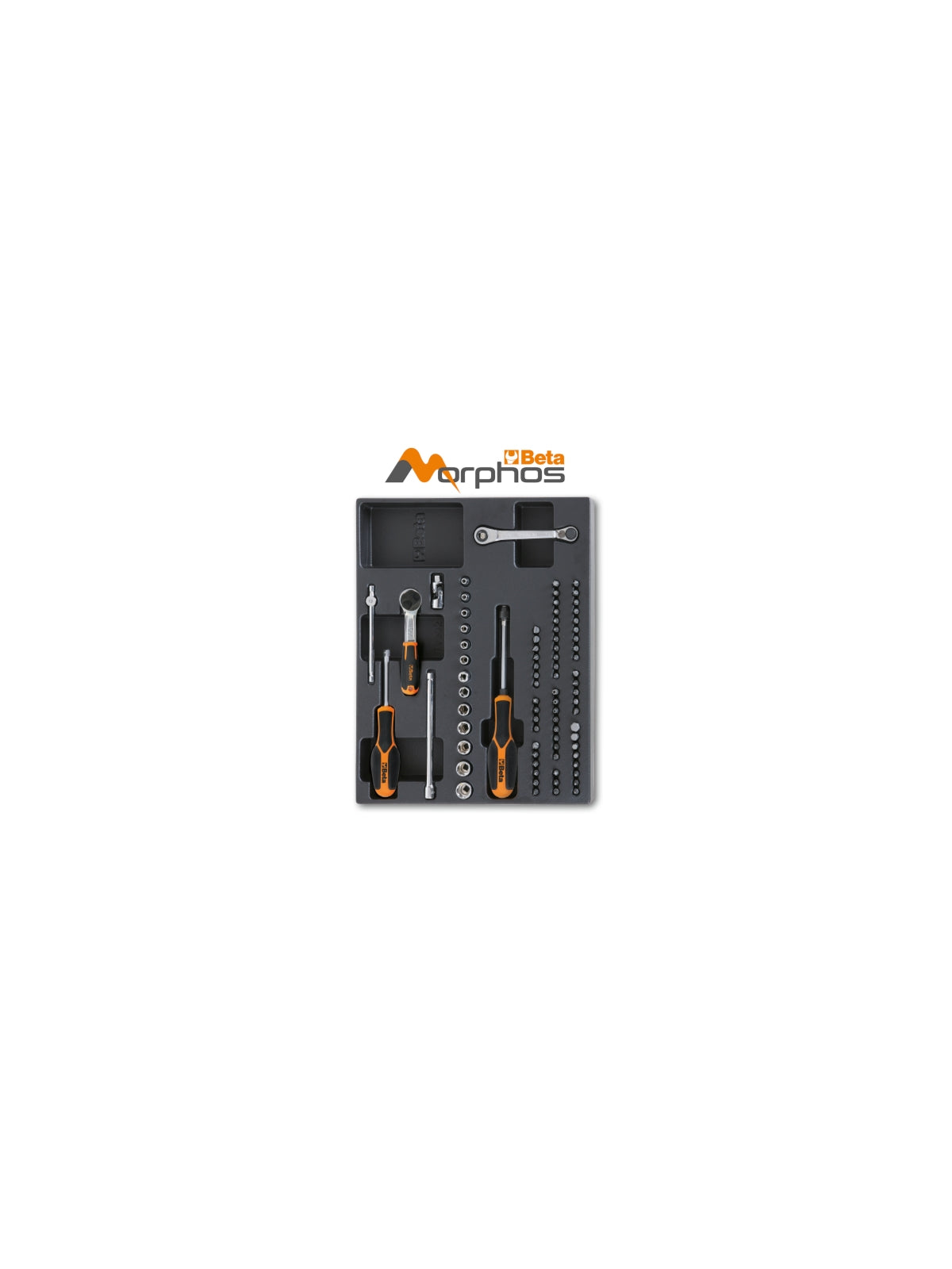 Termoformato rigido in ABS con bussole esagonali e inserti da 1/4" Beta T85MH