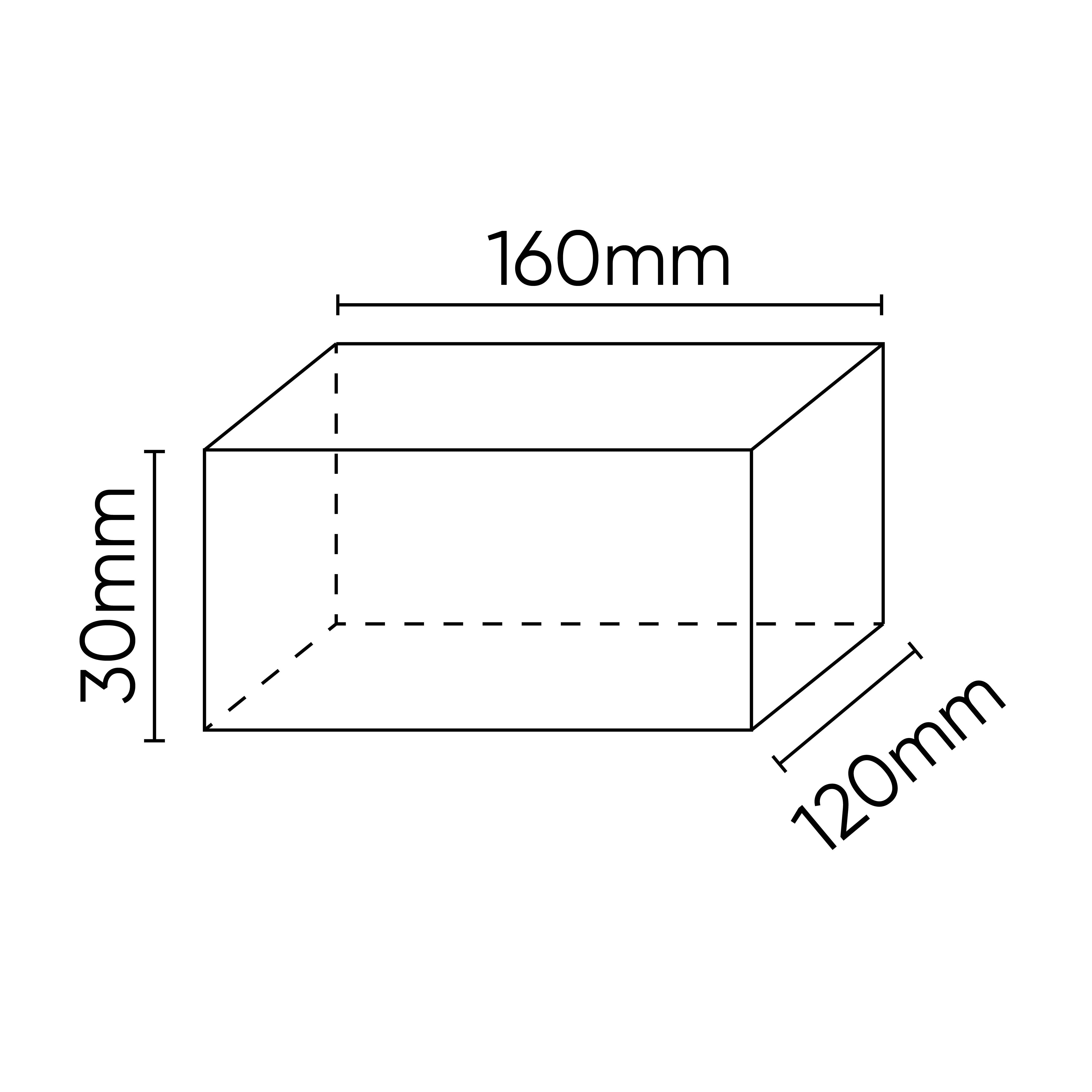 TAMPONE IN GOMMA PER PONTE SOLLEVATORE 160X120X30MM 54350 JBM