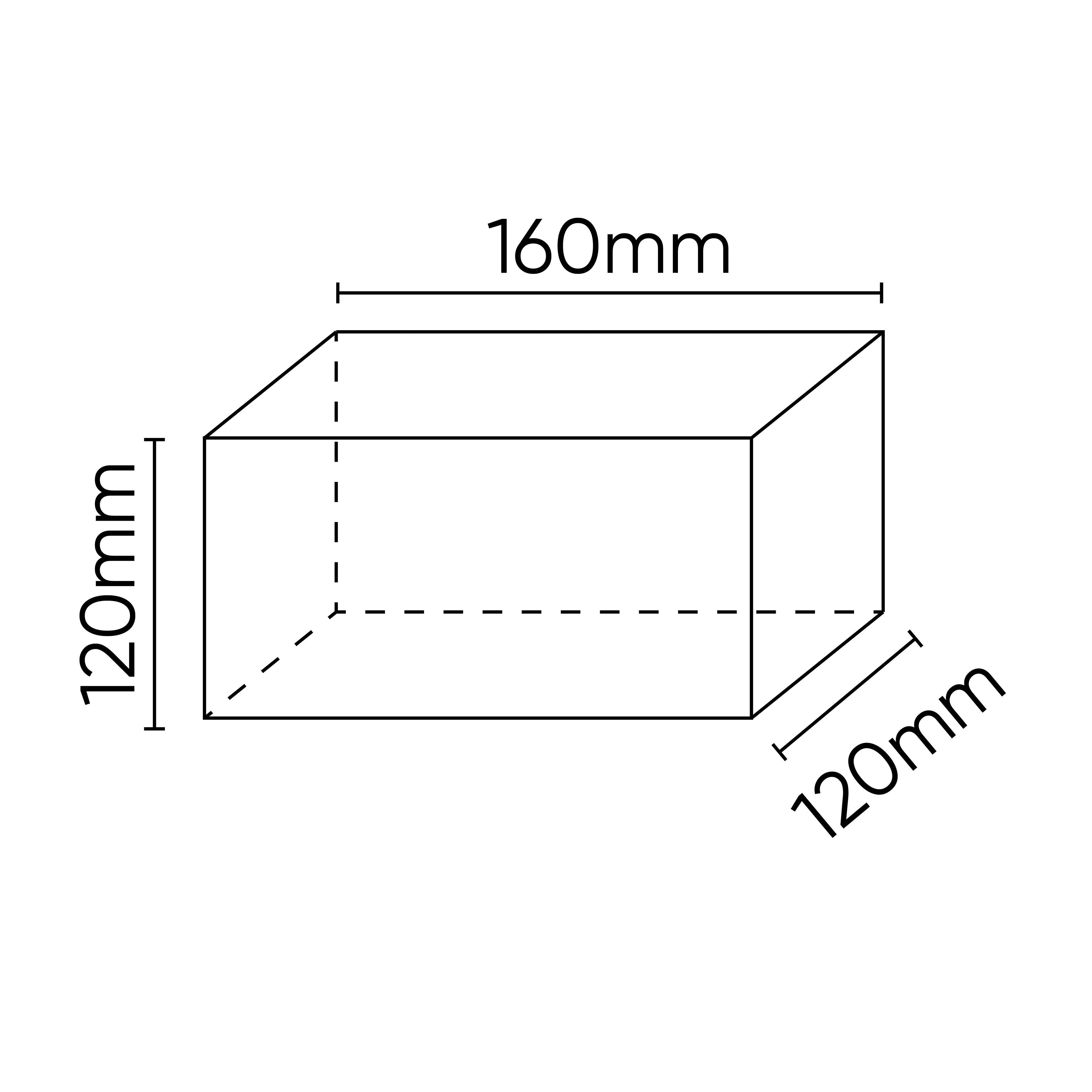 TAMPONE IN GOMMA PER PONTE SOLLEVATORE 160X120X120MM 54354 JBM