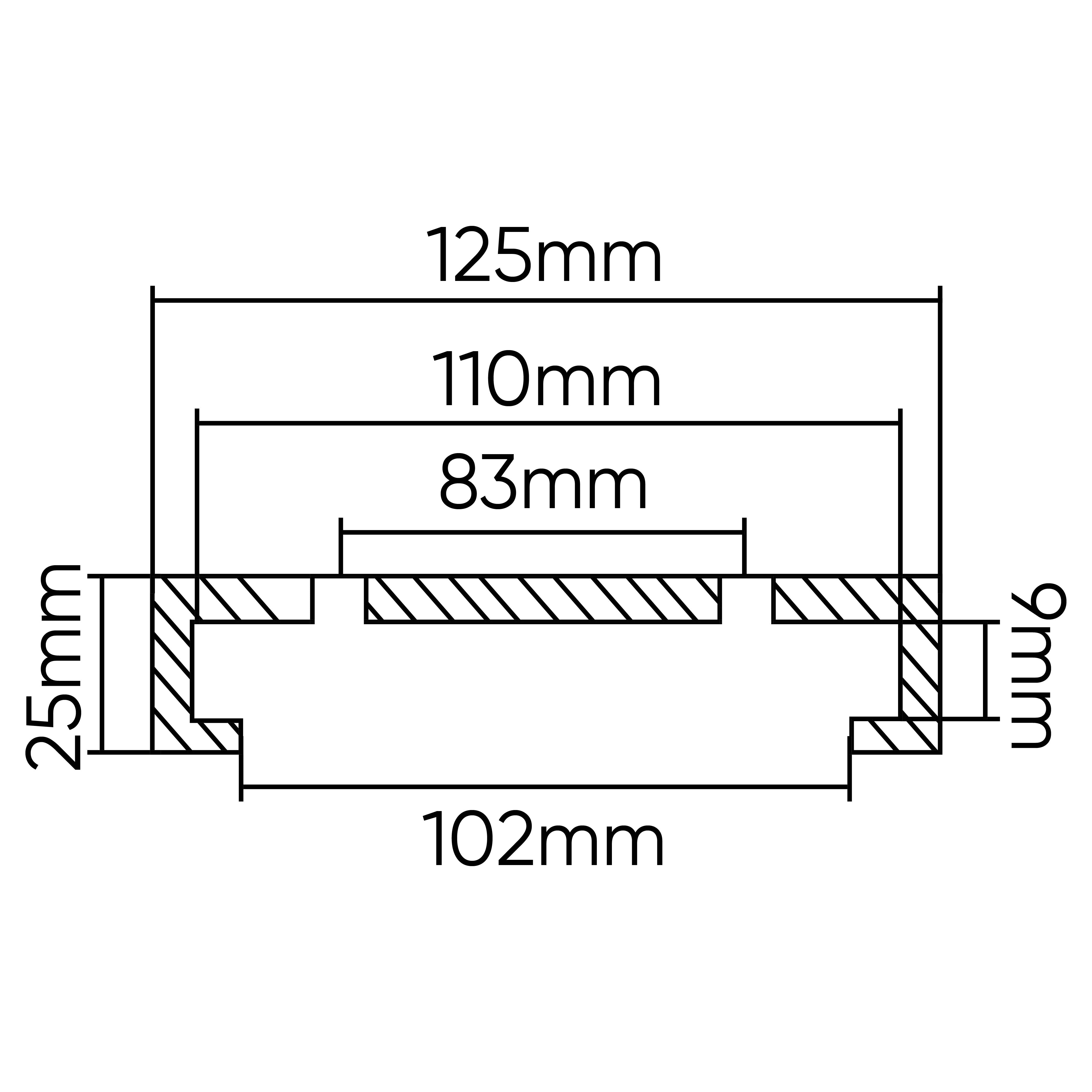 TAMPONE IN GOMMA PER PONTE SOLLEVATORE SLIFT/IME 125MM 54492 JBM