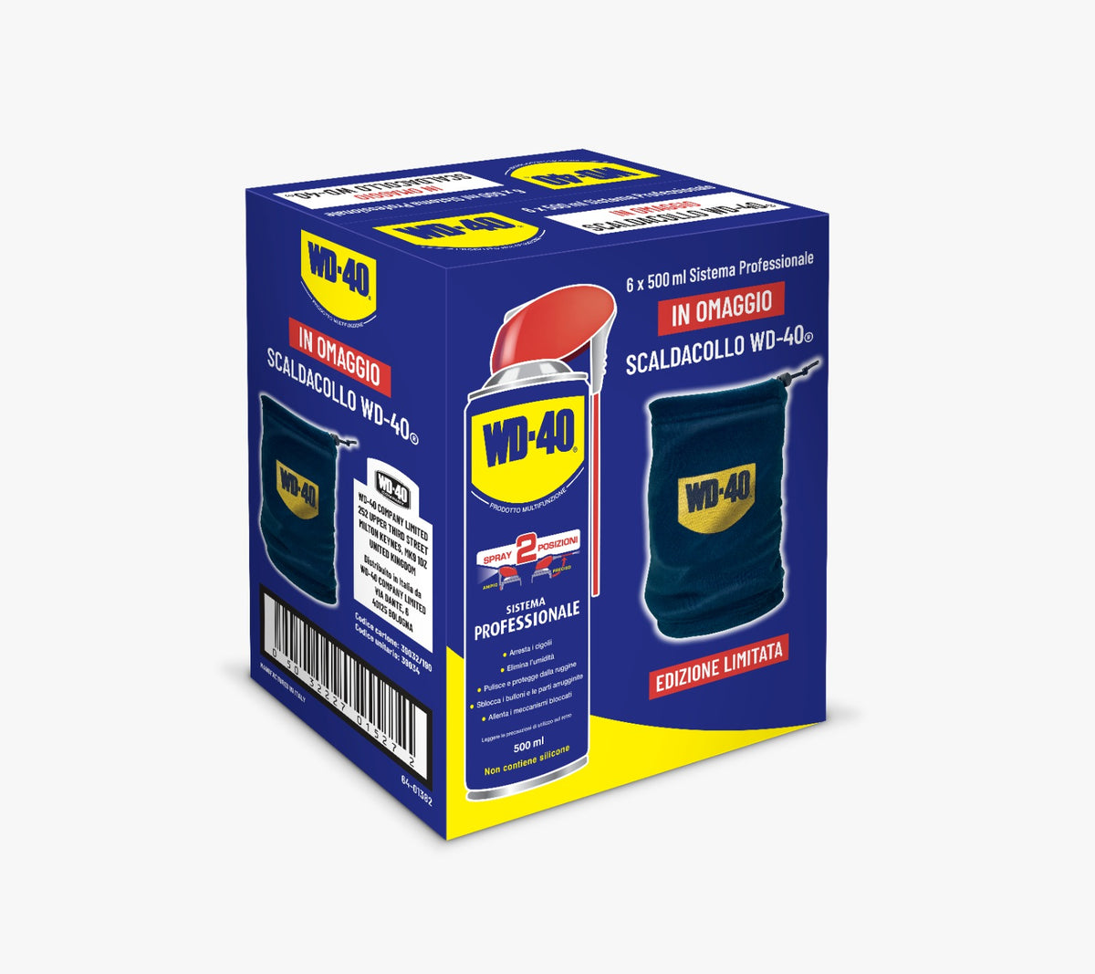 Wd40 Spray 500ml conf. 6pz. + Scaldacollo Omaggio