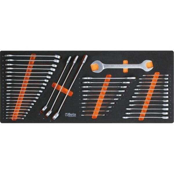 Cassettiera mobile con nove cassetti, con sistema antiribaltamento, modello lungo, e assortimento di 716 utensili Beta BW 2400S XL9/E-XXL