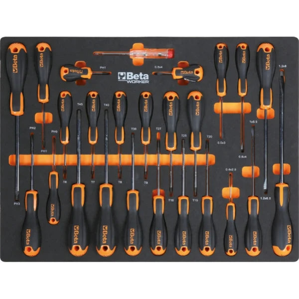 Arredo Officina Beta Utensili C45PRO 2.0 X/W 276 Utensili + Illuminazione + Tappeto Beta Tools 2mt.