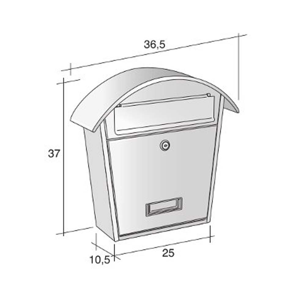 Cassetta postale Alubox CHALET Inox