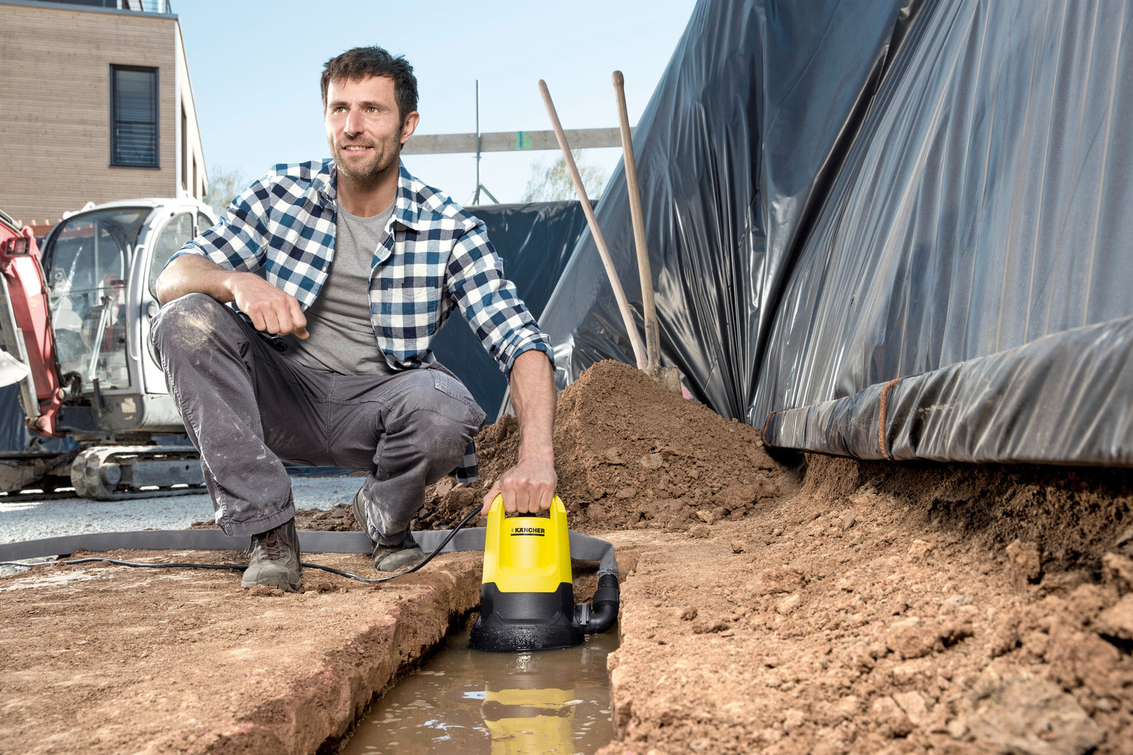 Tubo flessibile flessibile da 1" 1/4" Karcher 10mt. + fascetta