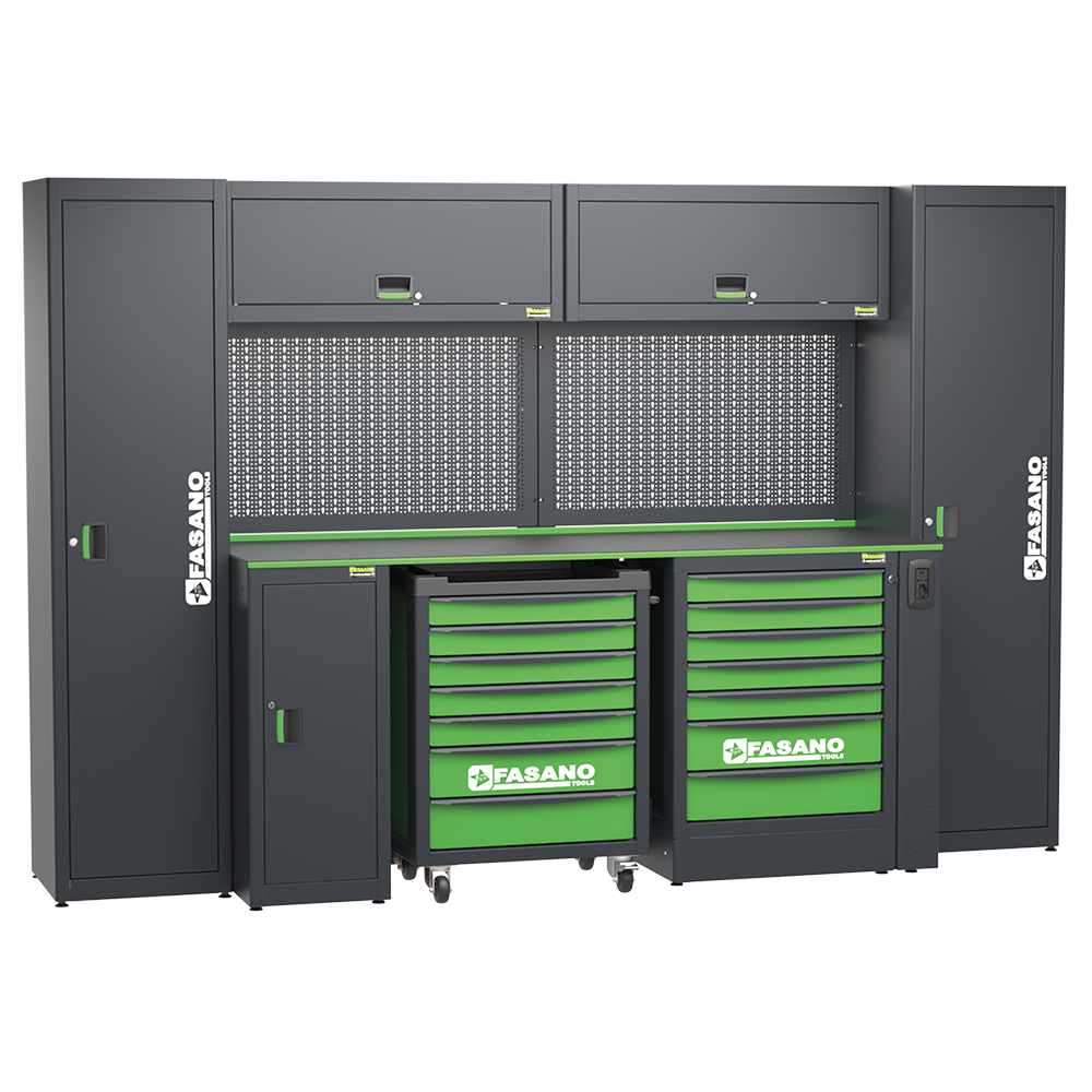 Configurazione di arredamento tecnico da 3050mm Fasano FG 118/CO30V