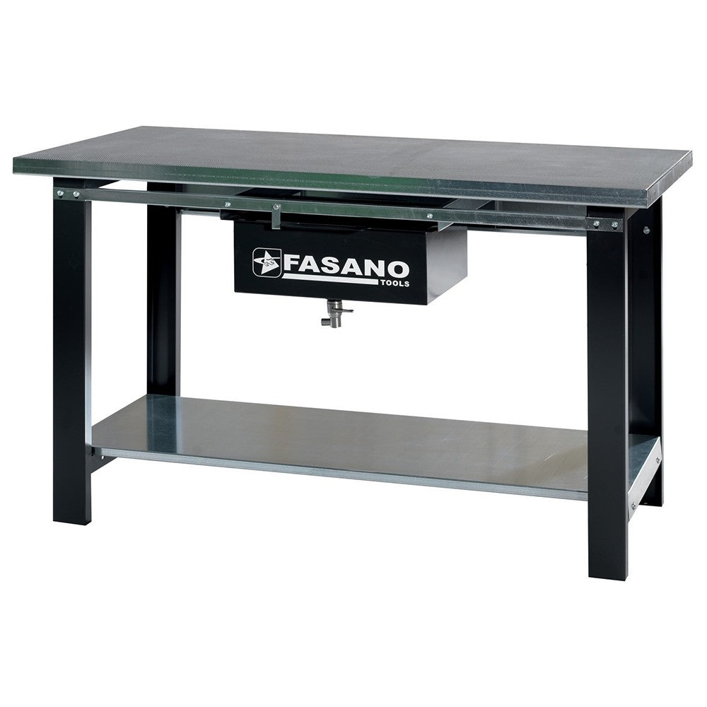 Banco lavoro 1,5mt piano forato con recupero FASANO FG 136/D1,5
