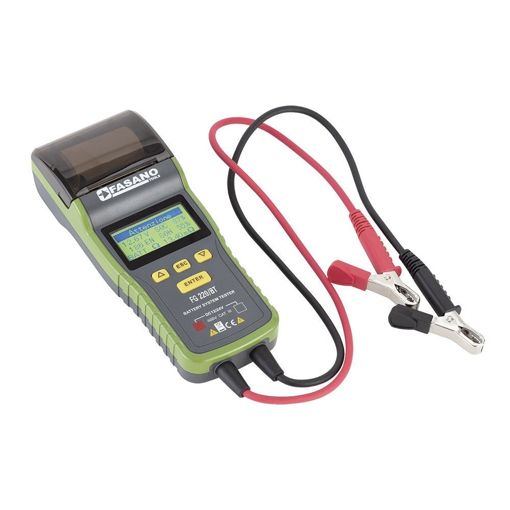 TESTER DIGITALE PER BATTERIE 12V E 24V Fasano FG 220/BT