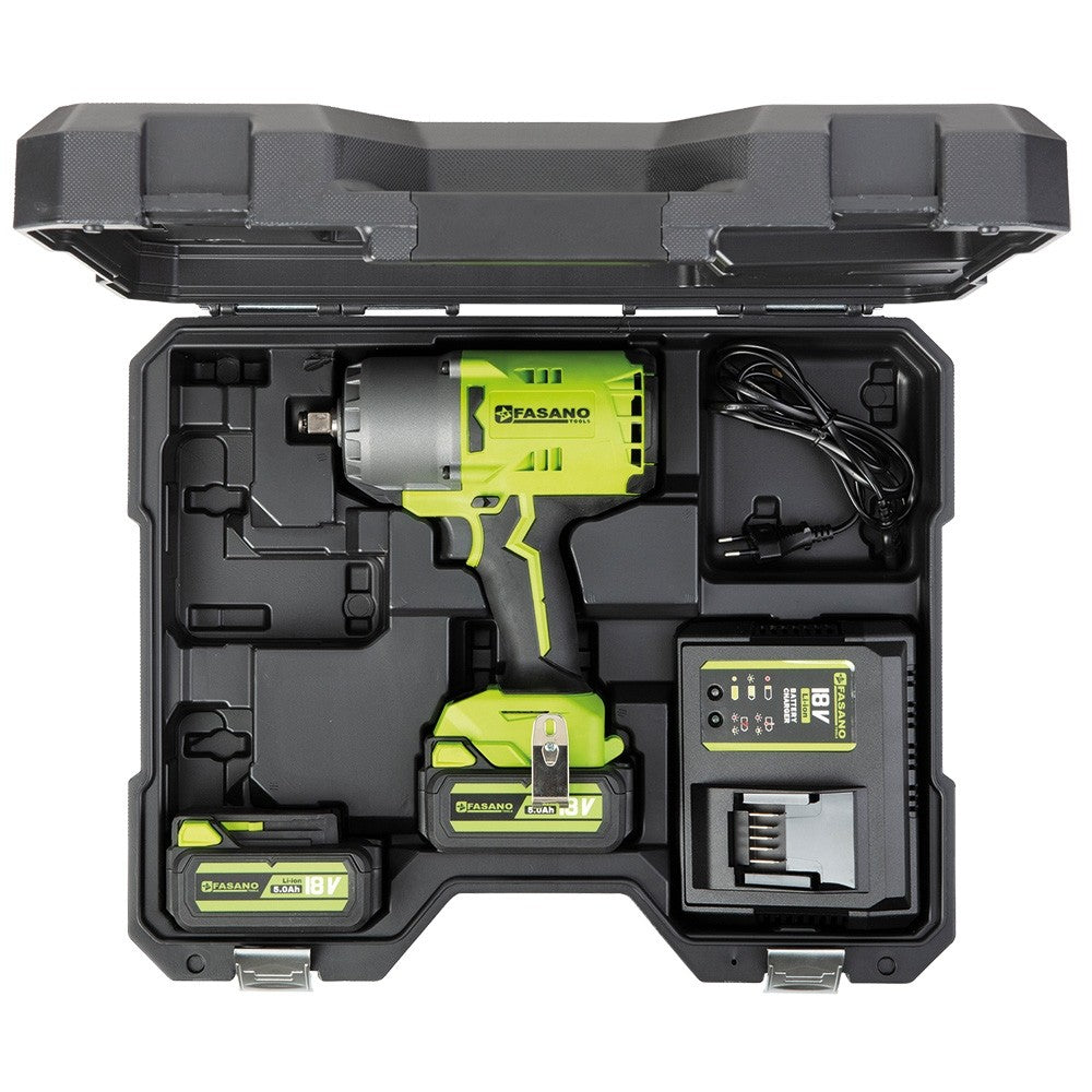 Avvitatore a impulsi ad alta coppia attacco 1/2'' - 18V Fasano FG 315/LT2  950Nm