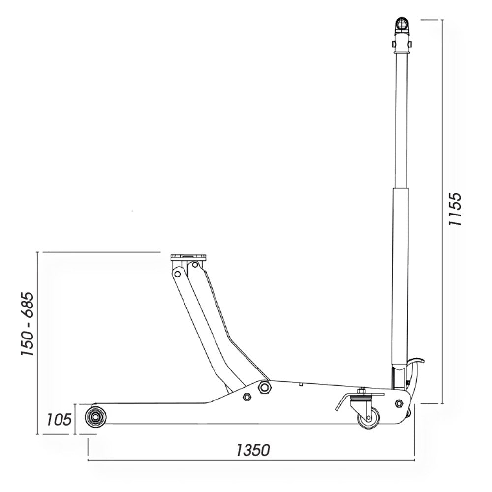 Sollevatore idraulico Fasano Tools da 5t. FG 722/5T