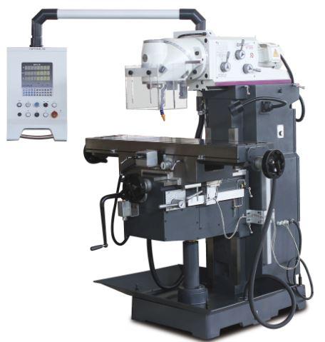 Fresatrice universale Optimum MT 100 visualizzatore di quote su 3 assi