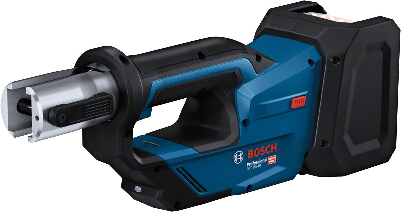 Pressatrice a batteria Bosch GPT 18V-19 Professional con ganasce profilo TH 16 20 26