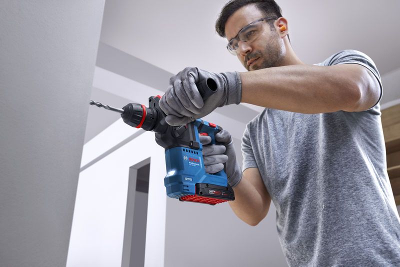 Martello perforatore a batteria con ONECHUCK GBH 18V-18 X Professional CORPO MACCHINA