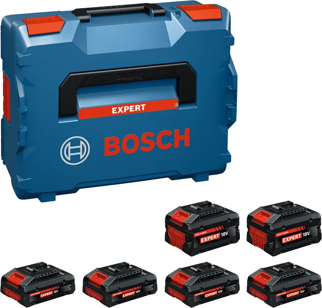 Set Batterie ricaricabile Bosch 4xEXBA18V-40 + 2xEXBA18V-80 EXPERT