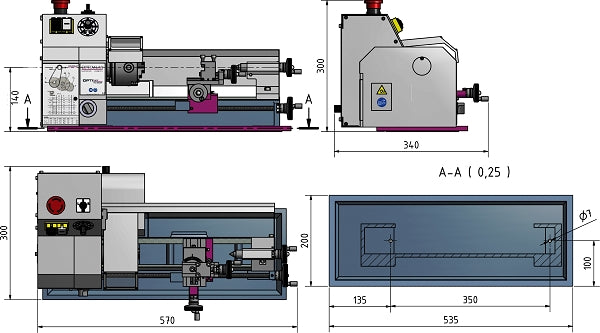 TORNI COMPATTI CON NUMERO DI GIRI REGOLABILE ELETTRONICAMENTE TU 1503V